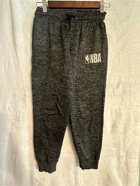 NBA Charcoal Gray Boys' Jogger Sweatpants with Logo